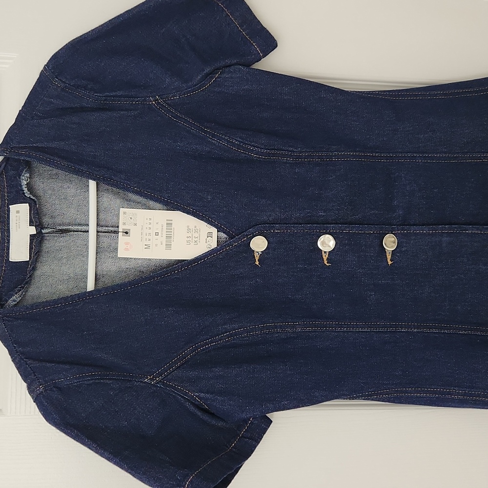 Zara Indigo Denim Dress